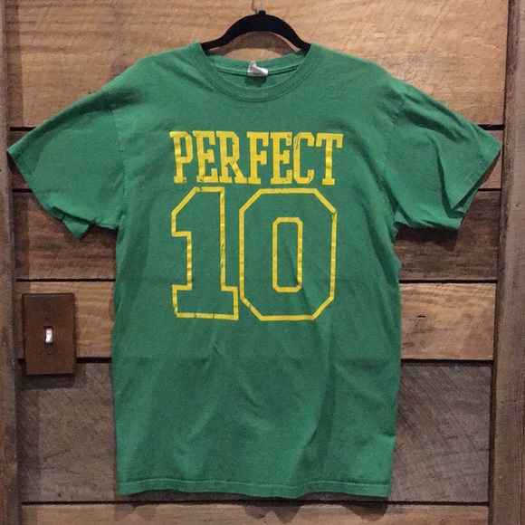 Anvil Other - “Perfect 10” super soft green t-shirt, size large.